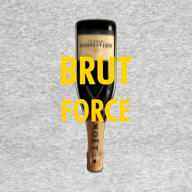 Brut Force Champagne Bottle by sanseffort